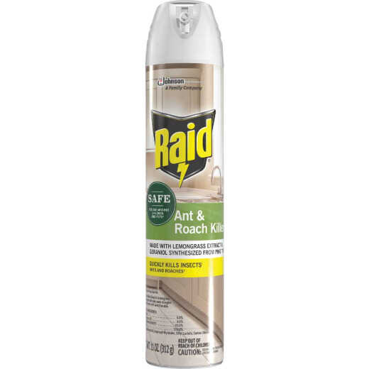 Raid 11 Oz. Aerosol Spray Ant & Roach Killer with Essential Oils